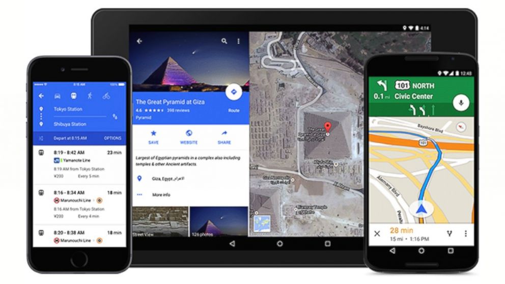 Google Maps Features