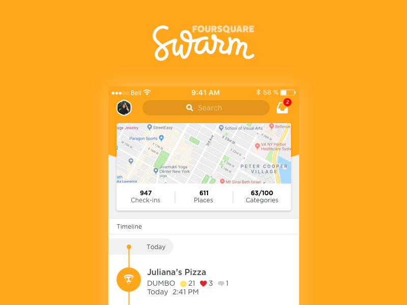 Foursquare Swarm