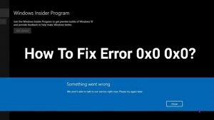 0x0 0x0x error