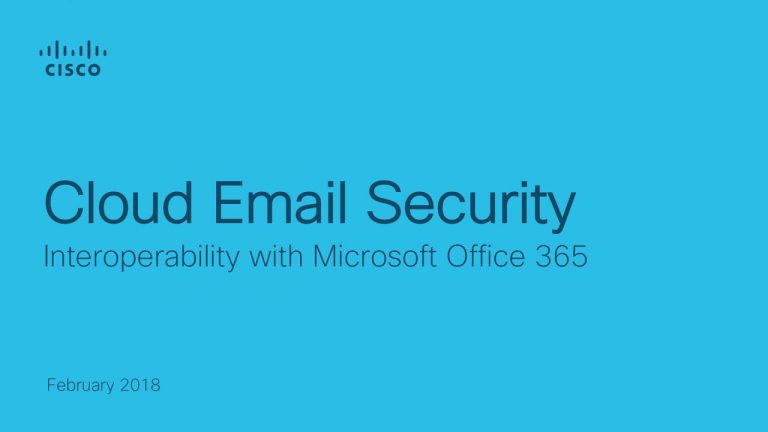 Cisco Cloud Email Security